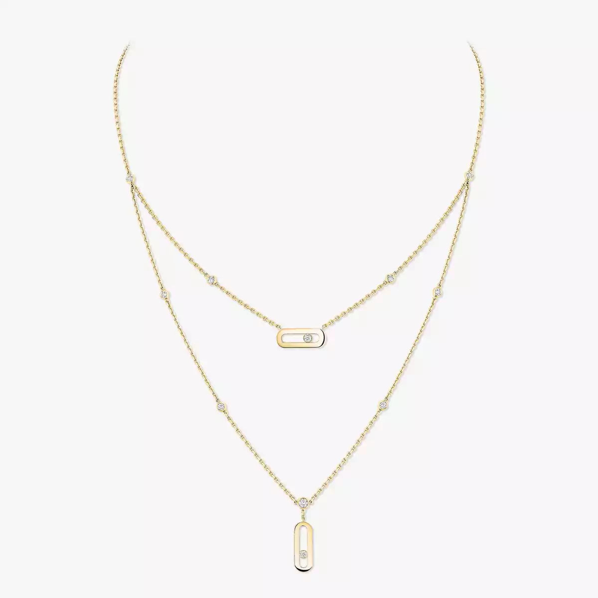 [Shinejoy] Move Uno Diamond Necklace