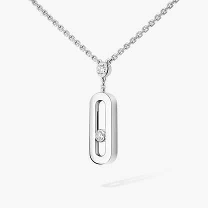 [Shinejoy] Move Uno Gold Diamond Long Necklace