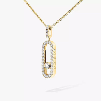 [Shinejoy]Move Uno Diamond Necklace in Rose Gold