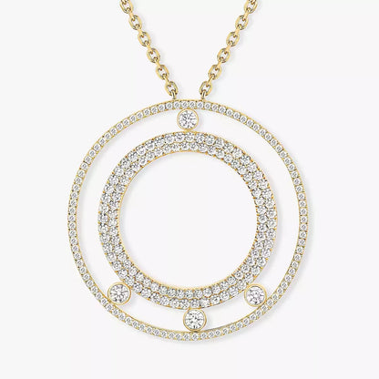[Shinejoy]Move Romane Long Pave_-Set Diamond Necklace
