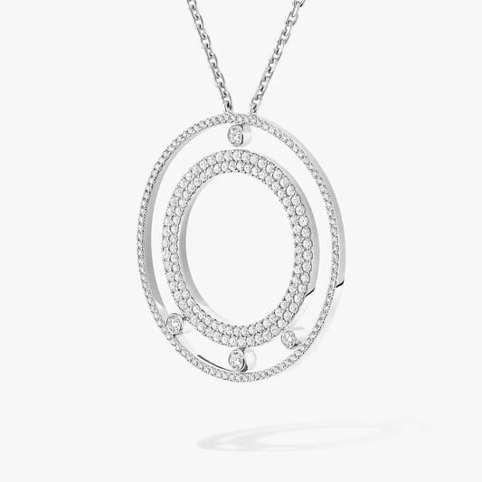 [Shinejoy]Move Romane Long Pave_-Set Diamond Necklace