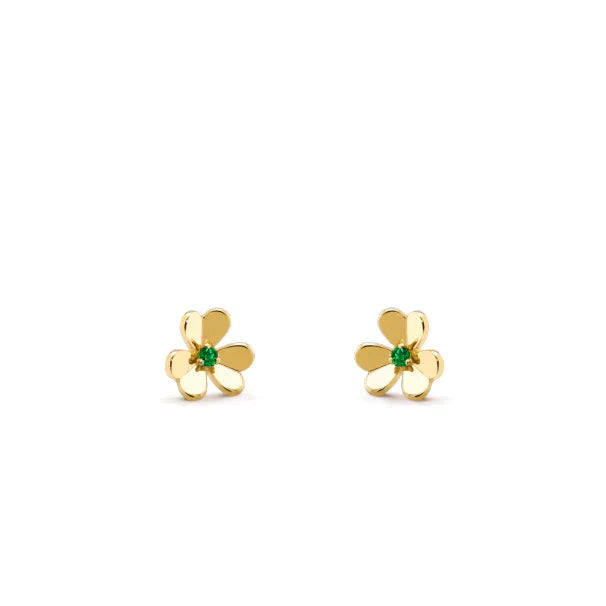 [Shinejoy]FRIVOLE  FLOWER MALACHITE EARRINGS
