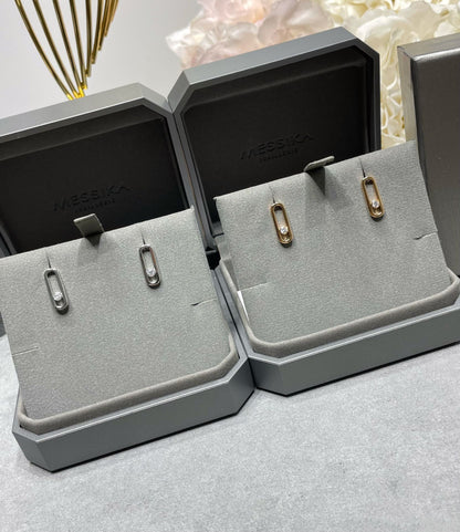 [Shinejoy]MOVE UNO SMALL 1 DIAMOND EARRINGS